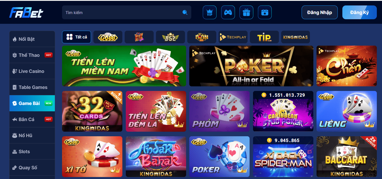 Đánh giá mức độ uy tín của sảnh thông qua một vài tiêu chí chính